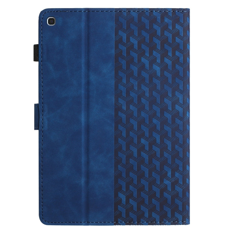 For Samsung Galaxy Tab A 10.1 2019 Building Blocks Embossed Leather Tablet Case