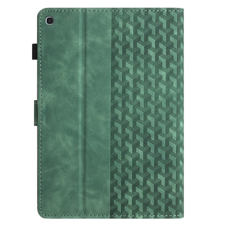 For Samsung Galaxy Tab A 10.1 2019 Building Blocks Embossed Leather Tablet Case
