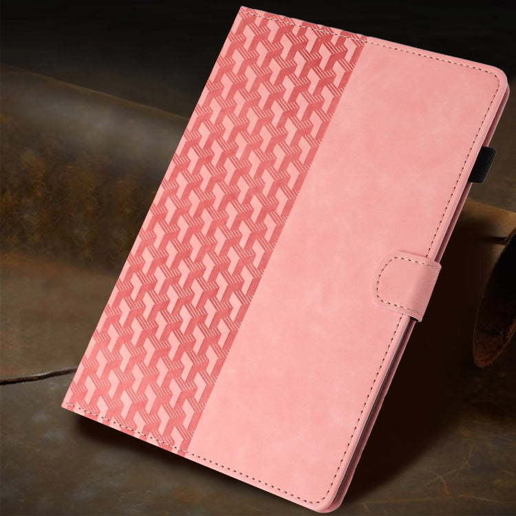 For Samsung Galaxy Tab A11+ / A9+ Building Blocks Embossed Leather Smart Tablet Case