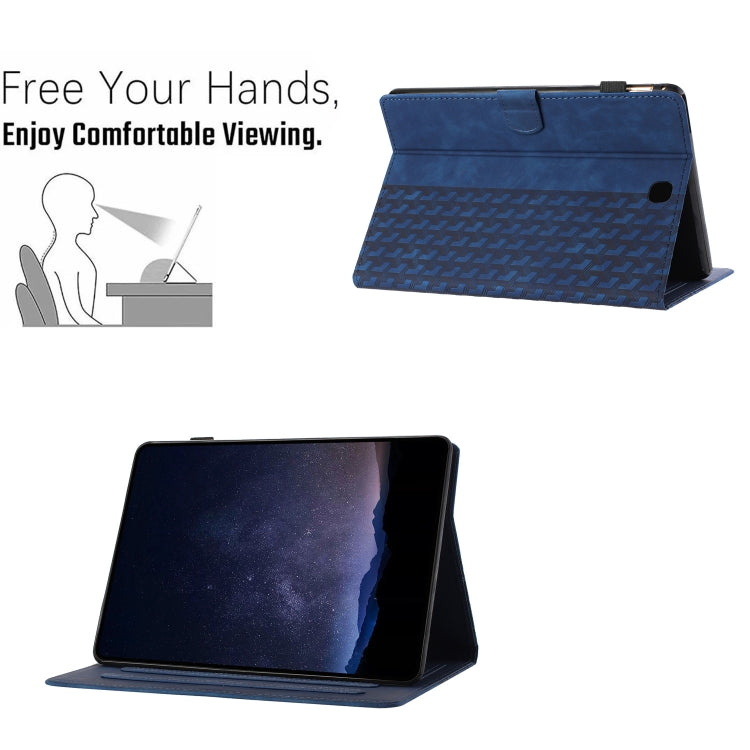 For Samsung Galaxy Tab A 8.0 T350 Building Blocks Embossed Leather Smart Tablet Case
