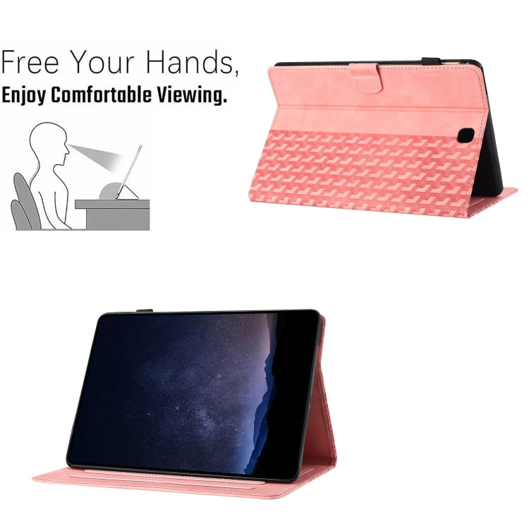 For Samsung Galaxy Tab A 8.0 T350 Building Blocks Embossed Leather Smart Tablet Case