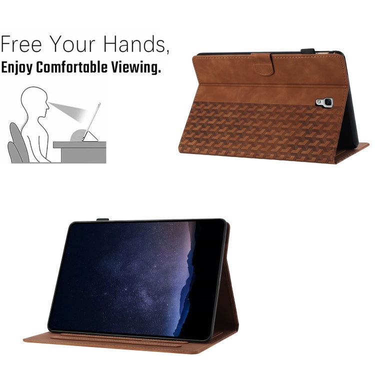 For Samsung Galaxy Tab A 10.5 T590 Building Blocks Embossed Leather Smart Tablet Case