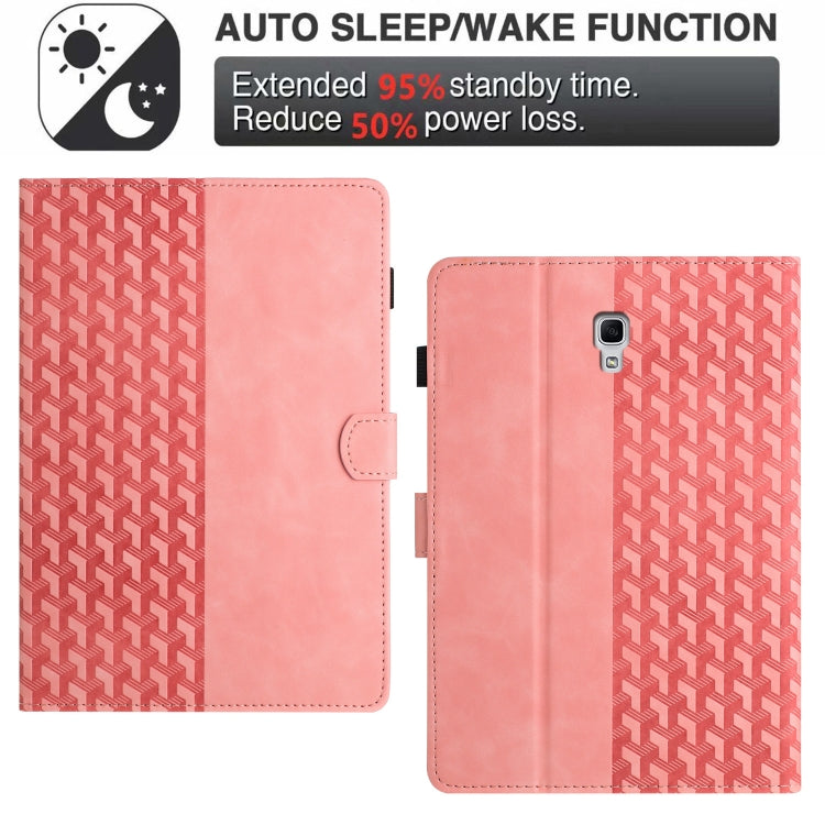 For Samsung Galaxy Tab A 10.5 T590 Building Blocks Embossed Leather Smart Tablet Case