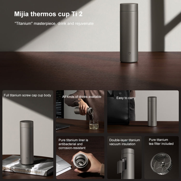 Xiaomi Mijia Ti 2 Pure Titanium Thermos Cup 480mL - Dark Grey