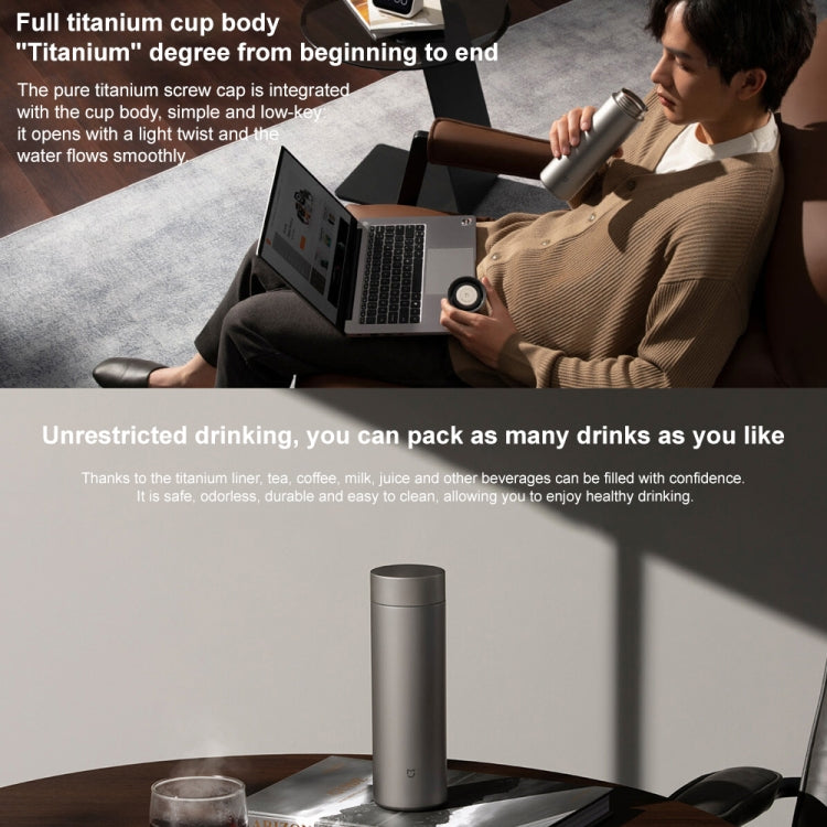 Xiaomi Mijia Ti 2 Pure Titanium Thermos Cup 480mL - Dark Grey