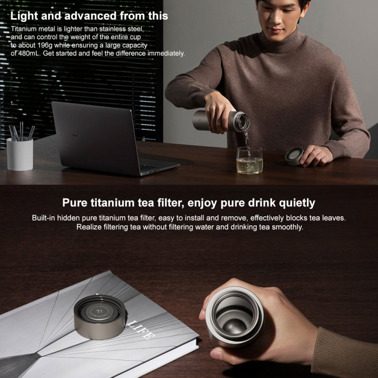 Xiaomi Mijia Ti 2 Pure Titanium Thermos Cup 480mL - Dark Grey
