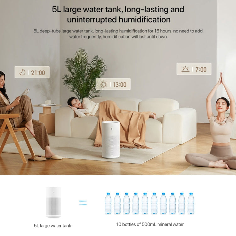 Xiaomi Mijia Pure Smart Fog-Free Humidifier 2, Specification:US Plug - White