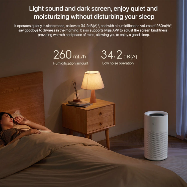 Xiaomi Mijia Pure Smart Fog-Free Humidifier 2, Specification:US Plug - White