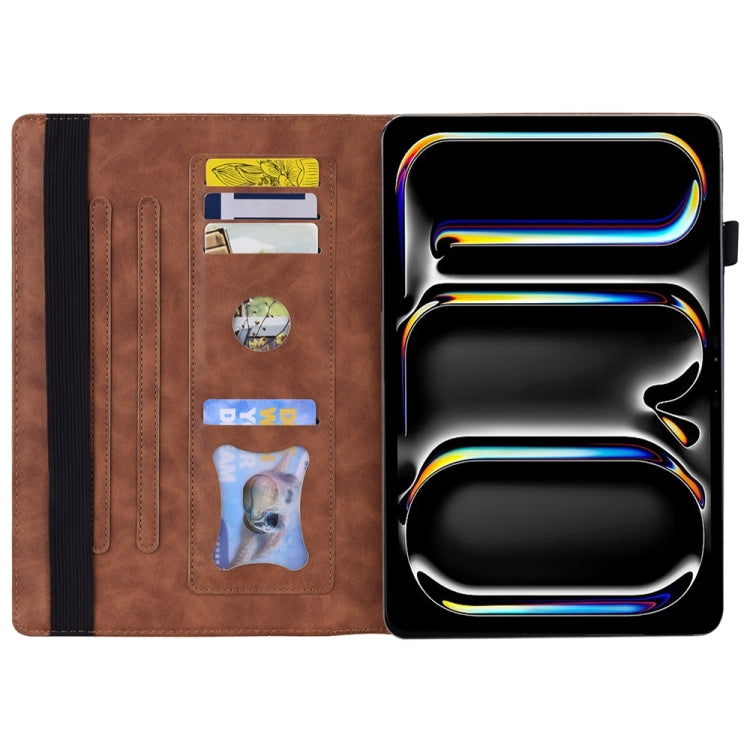 For iPad Pro 13 2025 / 2024 Splicing Shockproof Leather Tablet Case