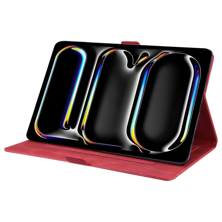 For iPad Pro 13 2025 / 2024 Love Butterfly Embossed Leather Tablet Case
