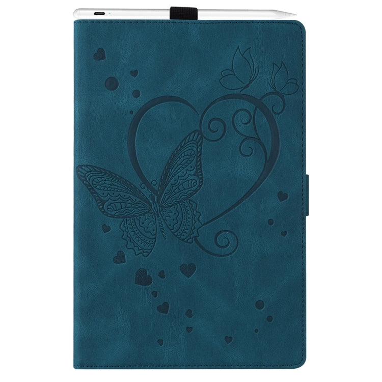 For iPad Pro 13 2025 / 2024 Love Butterfly Embossed Leather Tablet Case