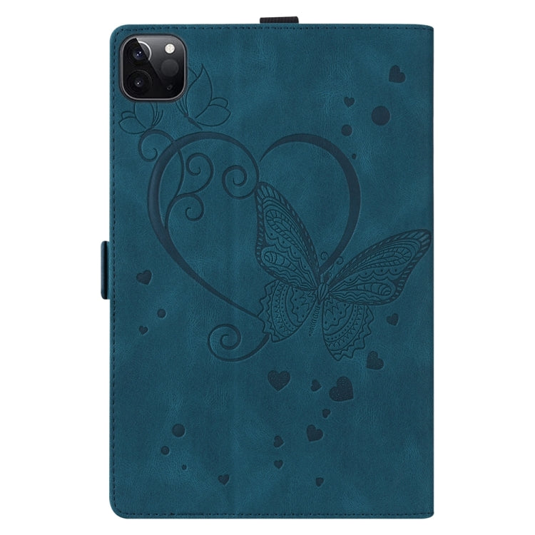 For iPad Pro 13 2025 / 2024 Love Butterfly Embossed Leather Tablet Case