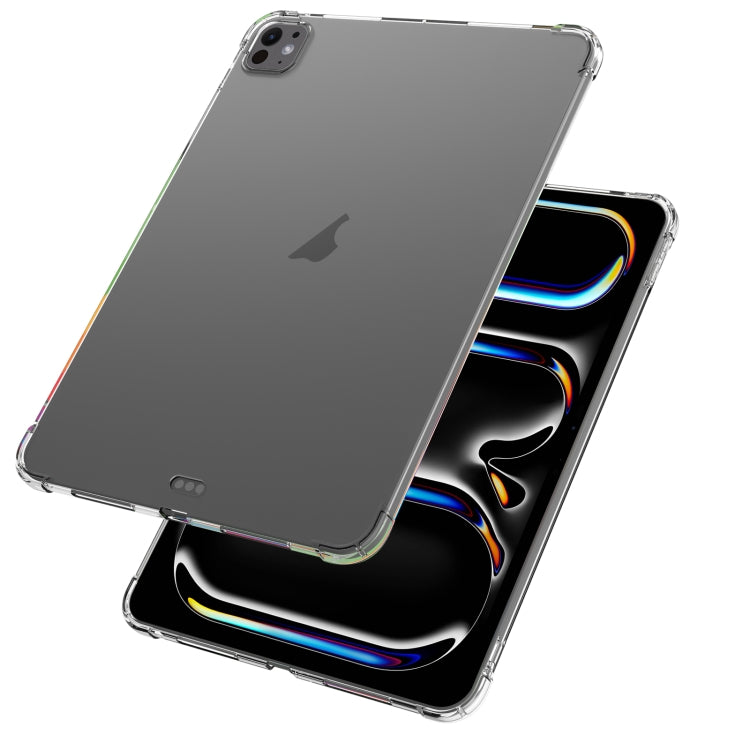 For iPad Pro 13 2025 / 2024 Highly Transparent TPU Full Thicken Corners Shockproof Protective Case - Transparent