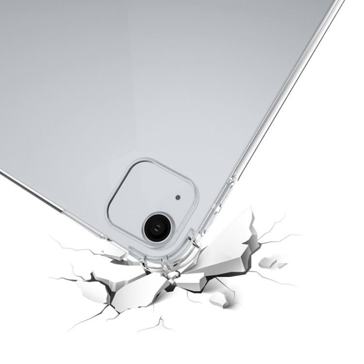 For iPad Air 13 2024 / 2025 / 2026 Highly Transparent TPU Full Thicken Corners Shockproof Protective Case - Transparent