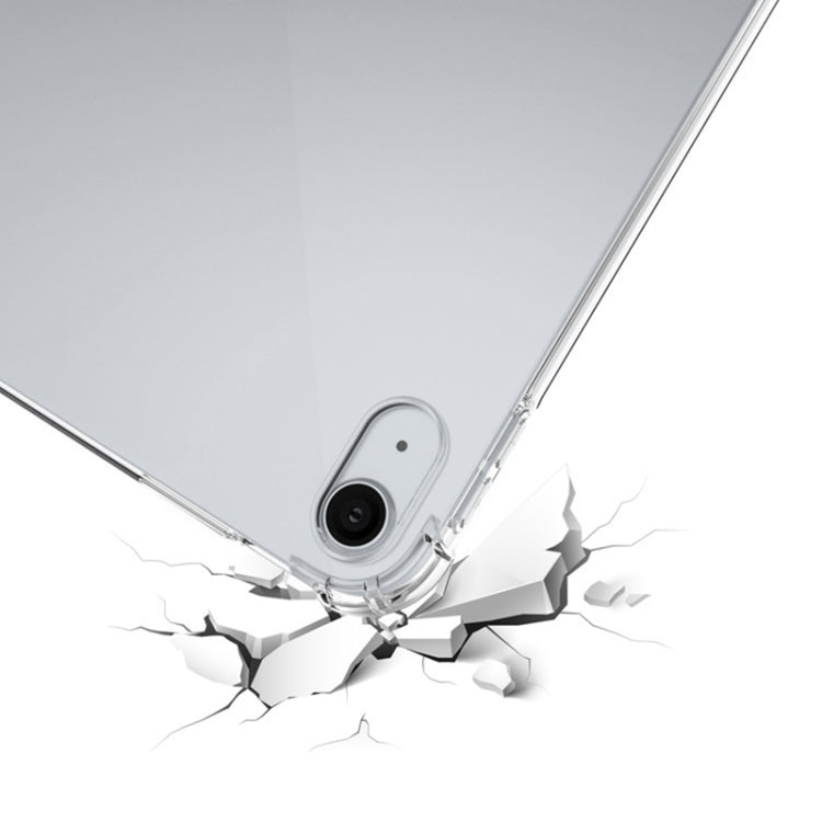 For iPad Air 11 2024 / 2025 / 2026 Highly Transparent TPU Full Thicken Corners Shockproof Protective Case - Transparent