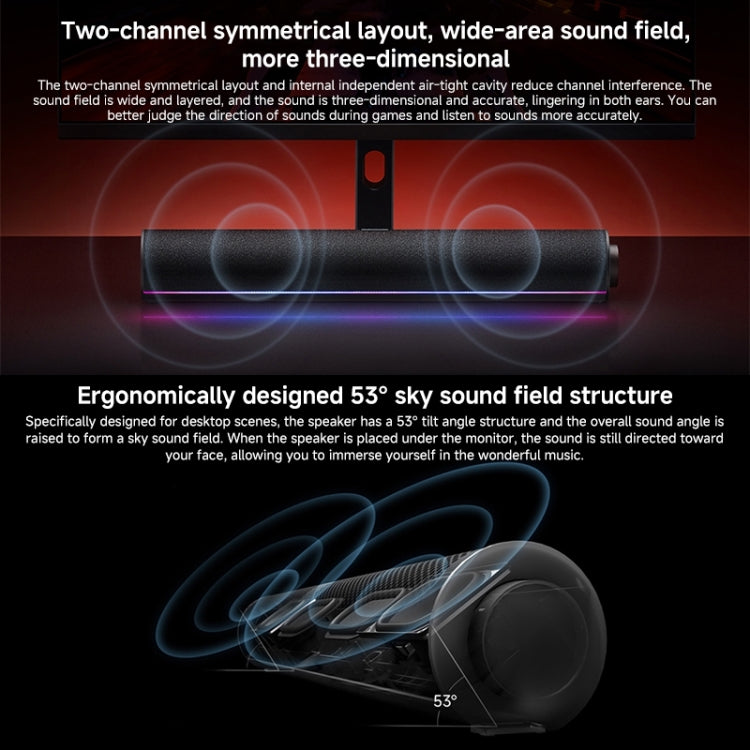 Xiaomi Redmi Computer Bluetooth Speaker with RGB Ambience Light - Black