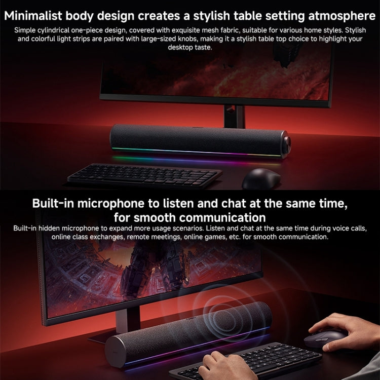 Xiaomi Redmi Computer Bluetooth Speaker with RGB Ambience Light - Black