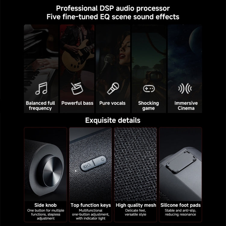 Xiaomi Redmi Computer Bluetooth Speaker with RGB Ambience Light - Black