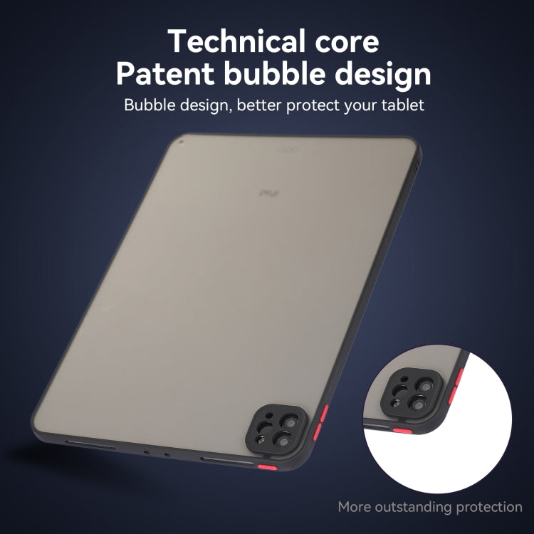 For iPad Pro 12.9 2022/2021/2020/2018 Skin Feel 2 in 1 PC Hybrid TPU Tablet Case