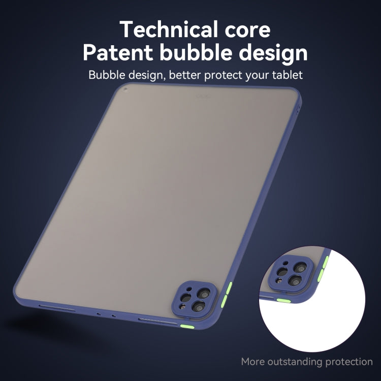 For iPad Pro 12.9 2022/2021/2020/2018 Skin Feel 2 in 1 PC Hybrid TPU Tablet Case