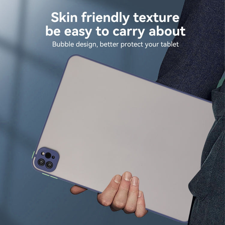 For iPad Pro 12.9 2022/2021/2020/2018 Skin Feel 2 in 1 PC Hybrid TPU Tablet Case
