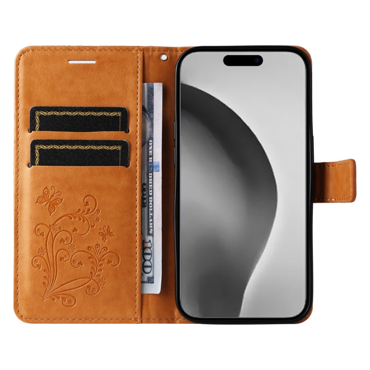 For iPhone 16 Pro Max 3D Butterfly Embossed Pattern Flip Leather Phone Case