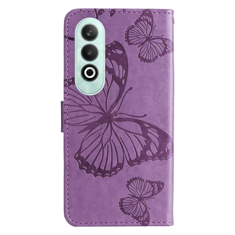 For OnePlus Nord CE4 3D Butterfly Embossed Flip Leather Phone Case
