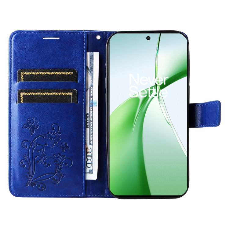 For OnePlus Nord CE4 3D Butterfly Embossed Flip Leather Phone Case