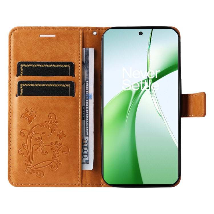For OnePlus Nord CE4 3D Butterfly Embossed Flip Leather Phone Case