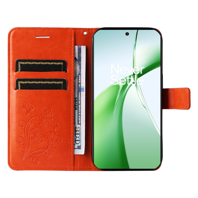 For OnePlus Nord CE4 3D Butterfly Embossed Flip Leather Phone Case