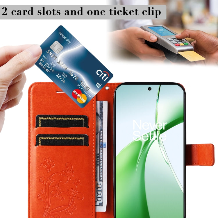 For OnePlus Nord CE4 3D Butterfly Embossed Flip Leather Phone Case