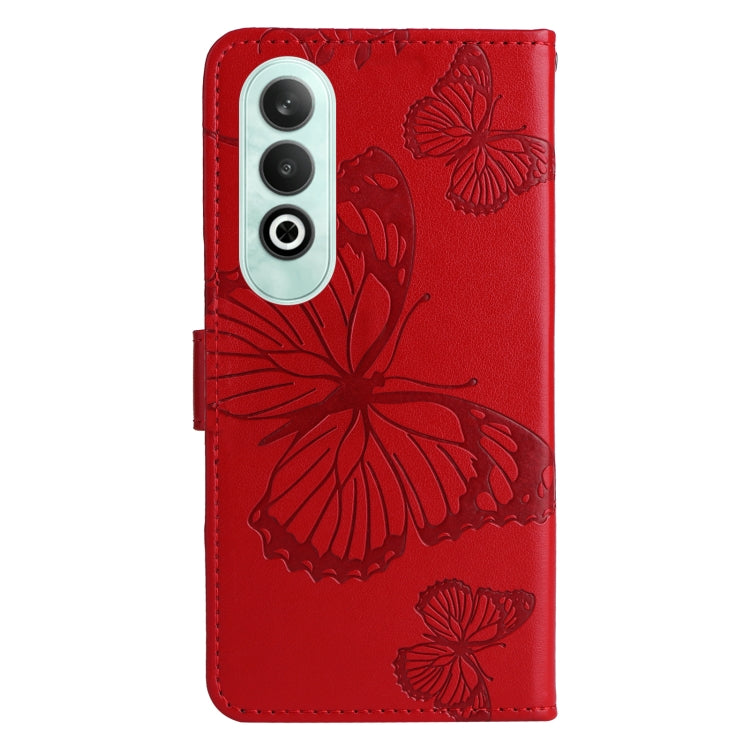 For OnePlus Nord CE4 3D Butterfly Embossed Flip Leather Phone Case