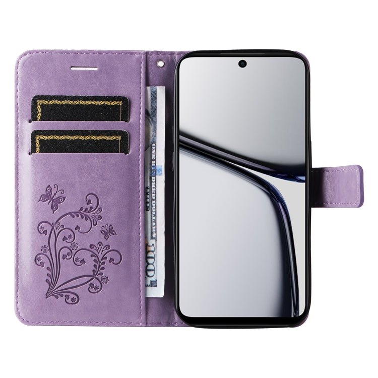 For Realme C65 4G 3D Butterfly Embossed Flip Leather Phone Case