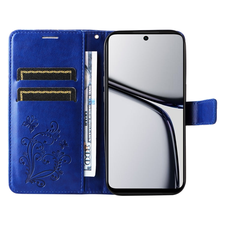 For Realme C65 4G 3D Butterfly Embossed Flip Leather Phone Case