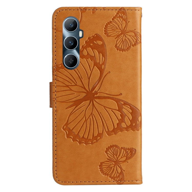 For Realme C65 4G 3D Butterfly Embossed Flip Leather Phone Case