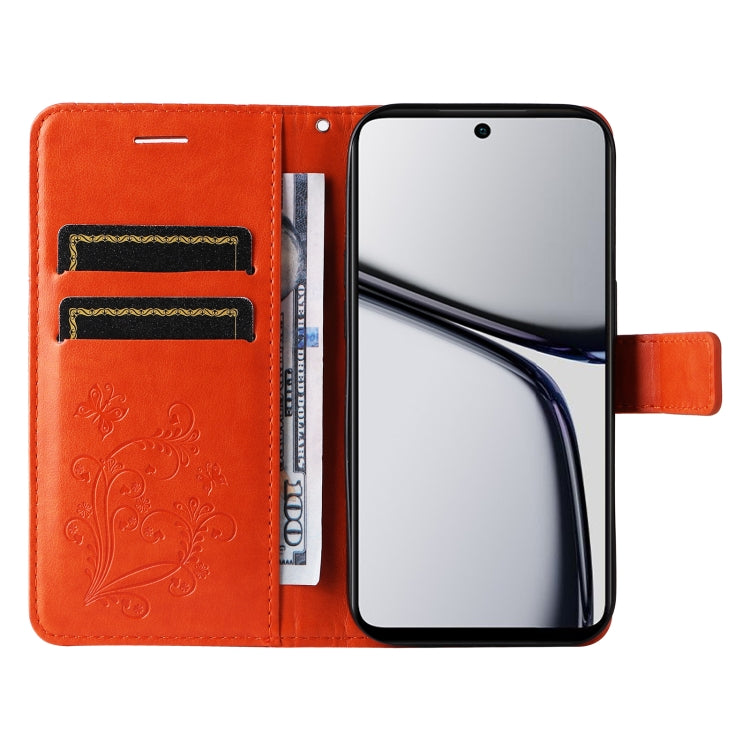 For Realme C65 4G 3D Butterfly Embossed Flip Leather Phone Case