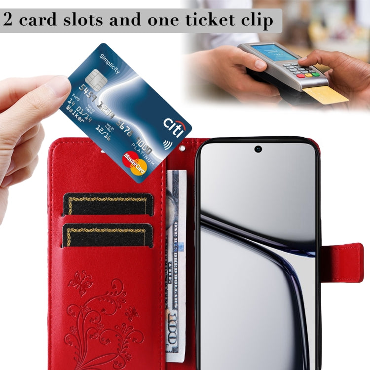For Realme C65 4G 3D Butterfly Embossed Flip Leather Phone Case