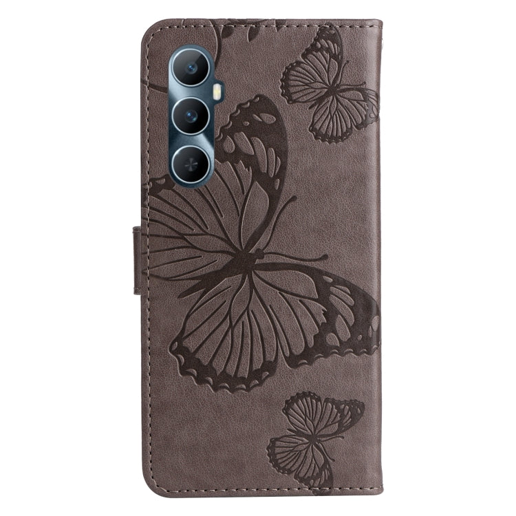 For Realme C65 4G 3D Butterfly Embossed Flip Leather Phone Case