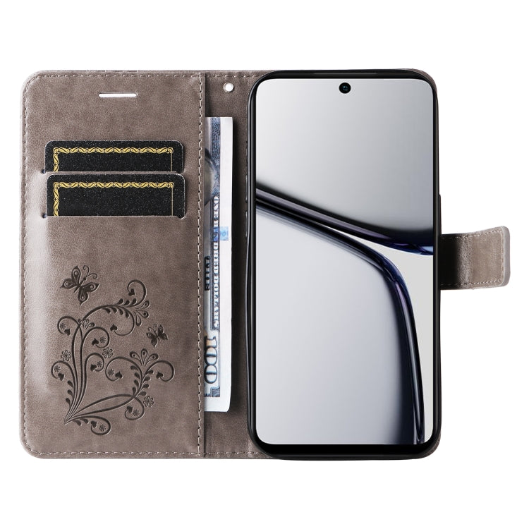 For Realme C65 4G 3D Butterfly Embossed Flip Leather Phone Case