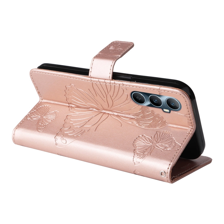 For Realme C65 4G 3D Butterfly Embossed Flip Leather Phone Case