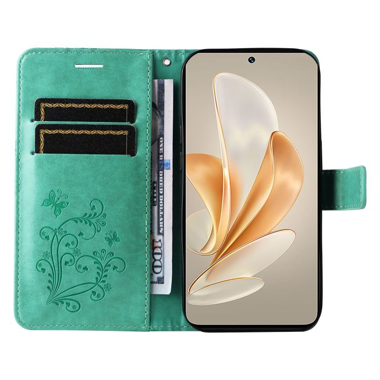 For vivo V29e Global / Y200 5G Global 3D Butterfly Embossed Flip Leather Phone Case