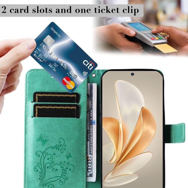 For vivo V29e Global / Y200 5G Global 3D Butterfly Embossed Flip Leather Phone Case