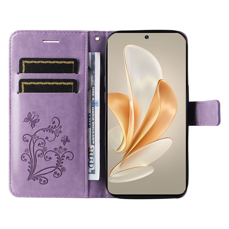 For vivo V29e Global / Y200 5G Global 3D Butterfly Embossed Flip Leather Phone Case
