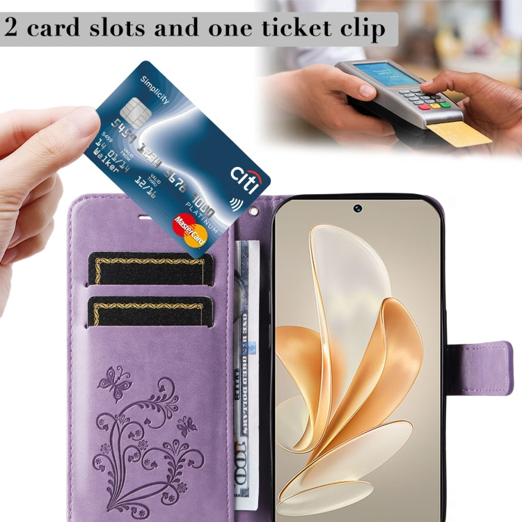 For vivo V29e Global / Y200 5G Global 3D Butterfly Embossed Flip Leather Phone Case