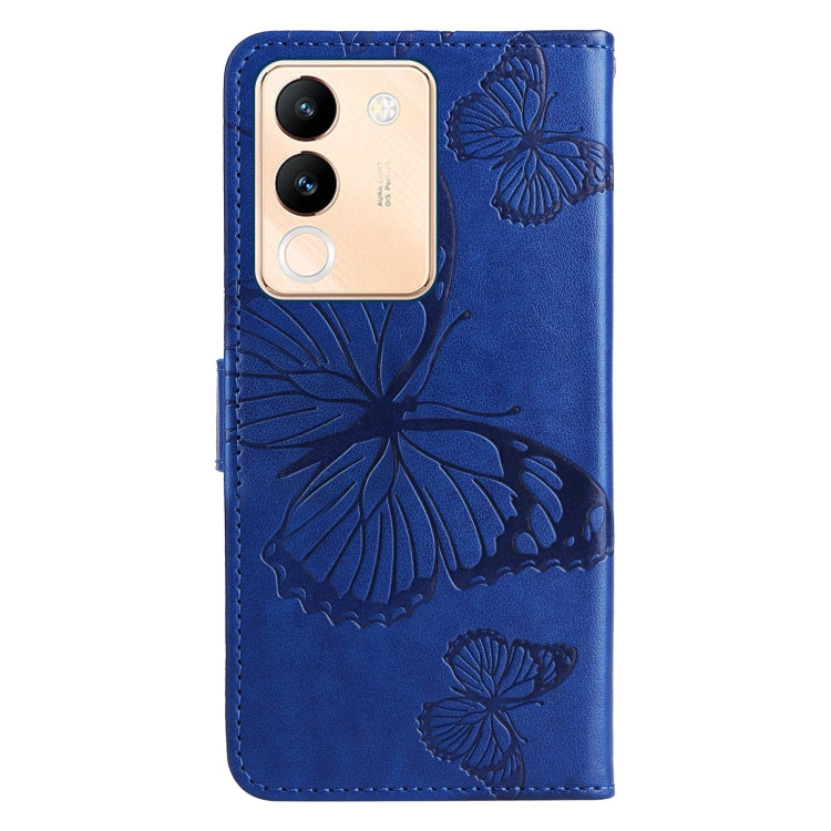 For vivo V29e Global / Y200 5G Global 3D Butterfly Embossed Flip Leather Phone Case