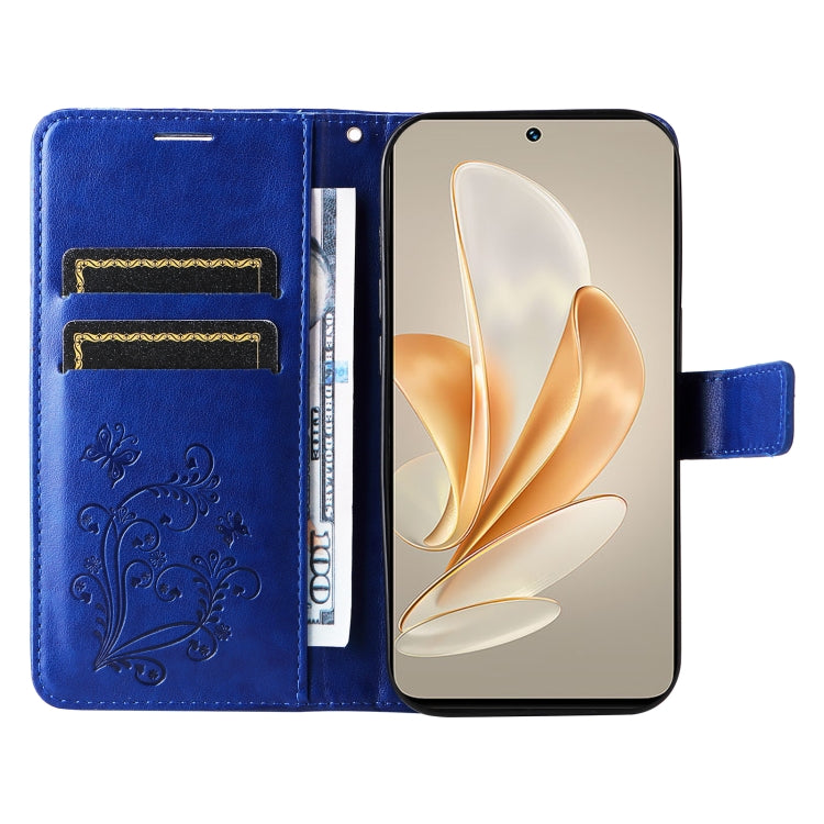 For vivo V29e Global / Y200 5G Global 3D Butterfly Embossed Flip Leather Phone Case