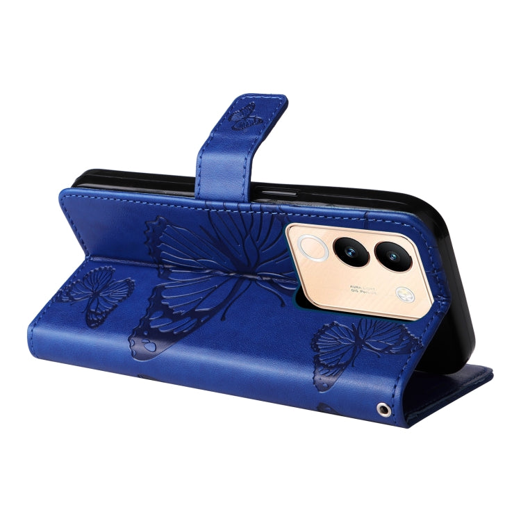 For vivo V29e Global / Y200 5G Global 3D Butterfly Embossed Flip Leather Phone Case