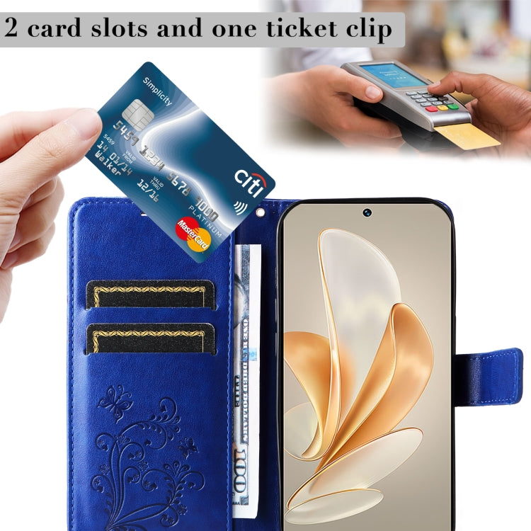 For vivo V29e Global / Y200 5G Global 3D Butterfly Embossed Flip Leather Phone Case