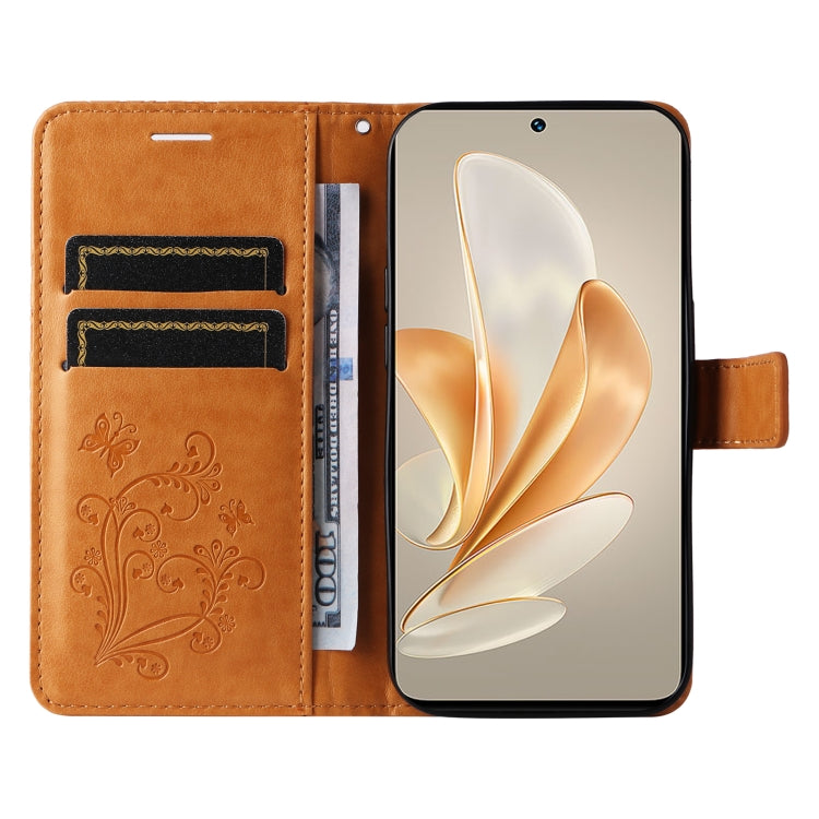 For vivo V29e Global / Y200 5G Global 3D Butterfly Embossed Flip Leather Phone Case