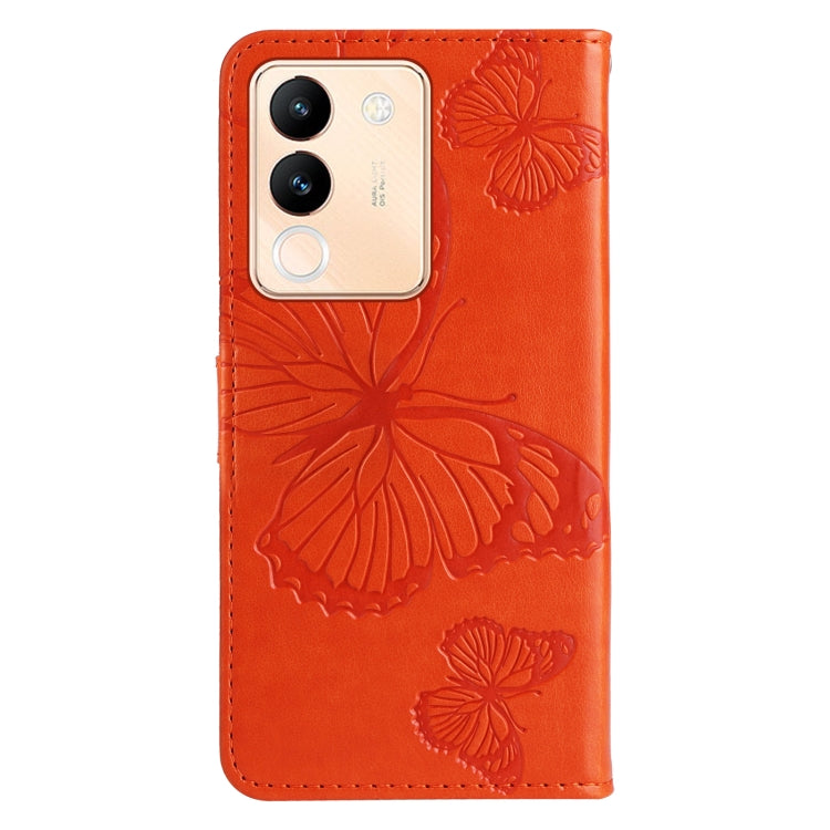For vivo V29e Global / Y200 5G Global 3D Butterfly Embossed Flip Leather Phone Case